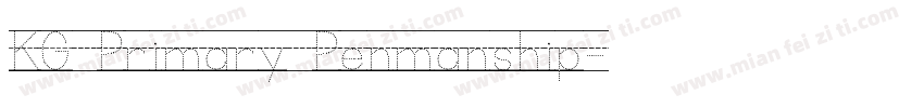 KG Primary Penmanship字体转换